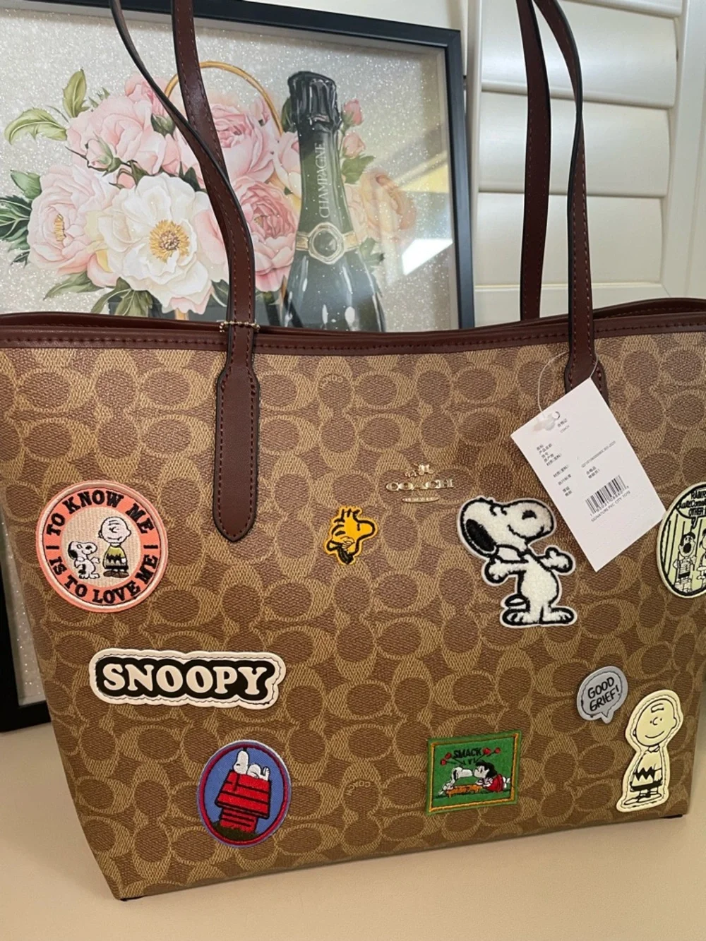 Coach Snoopy City Tote - Picture 3 of 7